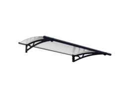 Patio Cover Altair Door Awning Canopy 1500 Clear - Acrylic - L150.5 x W91.5 x H17.5 cm - Grey Grey