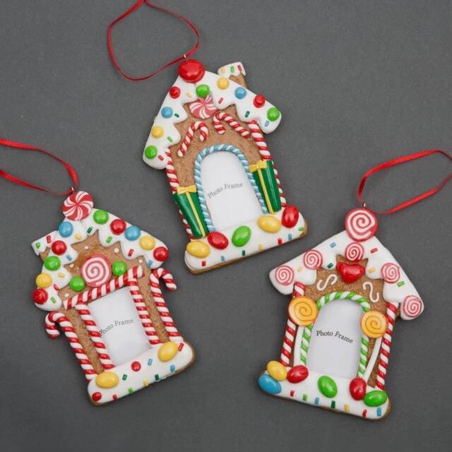 Christmas Tree Hanging Decoration 12Pcs Personalise Photo Homes