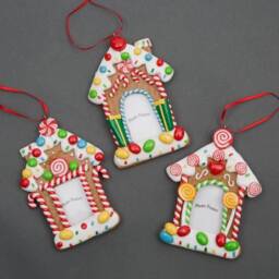 Christmas Tree Hanging Decoration 12Pcs Personalise Photo Homes