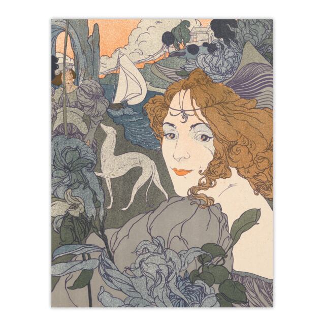 "Homecoming Dream Painting Vintage Wall Art Print Georges de Feure 12x16"""