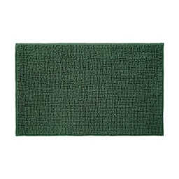 Chenille Bobble Bath Mat Non-Slip 60 x 90cm - Dark Green