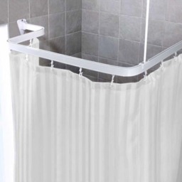 EuroShowers Bendi Shower Curtain Flexible Track - White