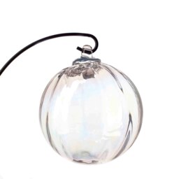 Amelia Art Glass Hanging Friendship Globe Ornament