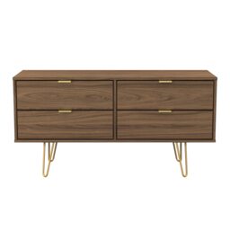 Honshu 4 Drawer Bed Box in Carini Walnut (Ready Assembled) Brown Carini Walnut