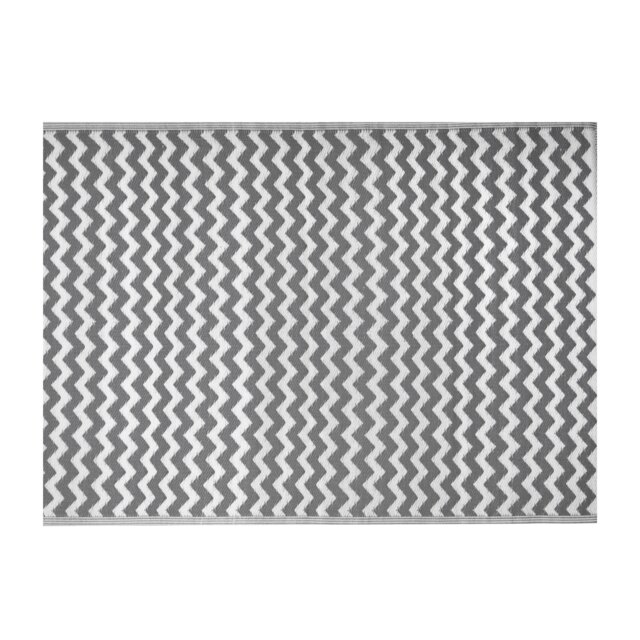 1.5m x 2.1m Atlantis Large Outdoor Alfresco Patio Rug Mat in Slate
