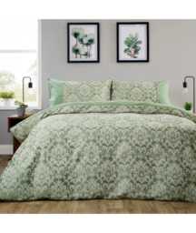 Savoy Jacquard Duvet Set in Sage Green - Single