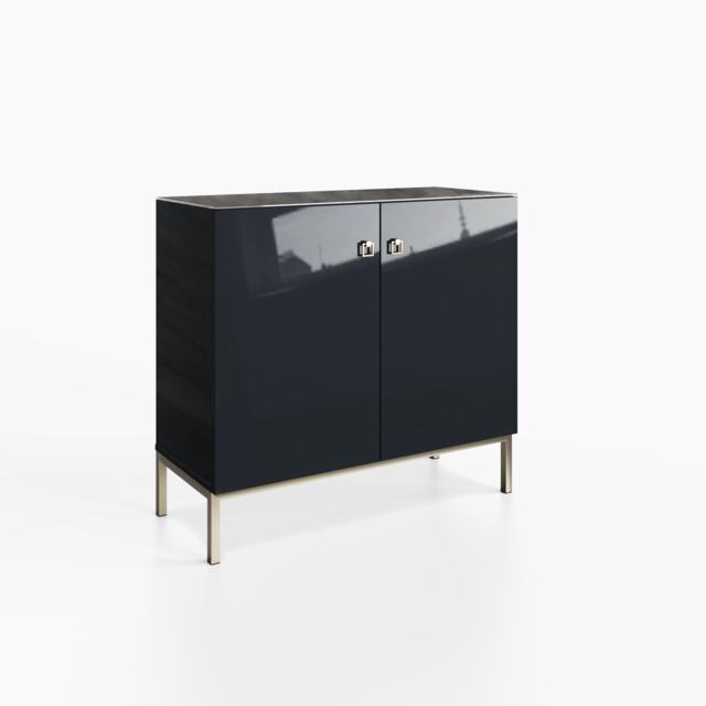 Frank Olsen Furniture Lyra Tall Sideboard Midnight Black Black Midnight Onxy 1