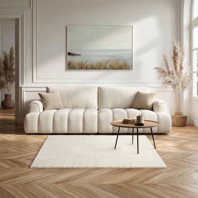 Softie Short Pile Faux Fur Living Room & Bedroom Rug