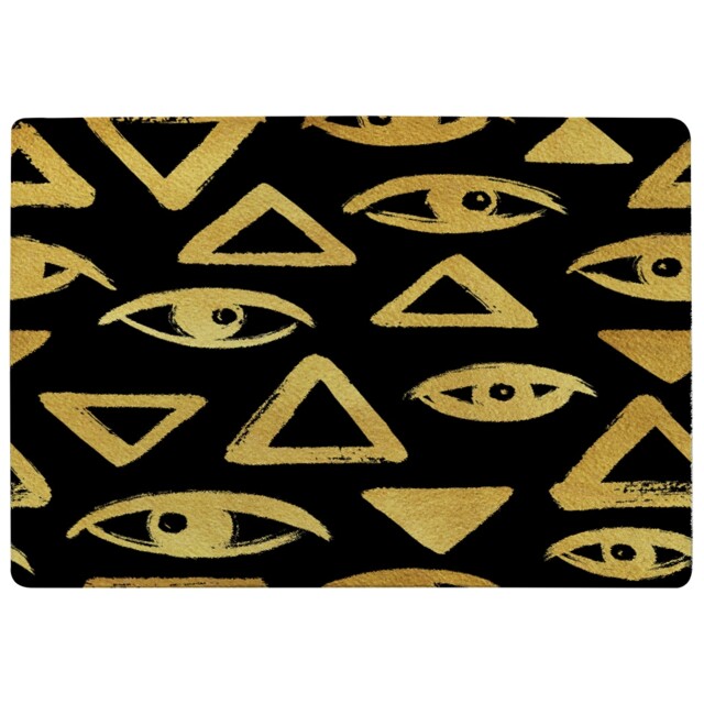 Eyes & Pyramids Rug Multi