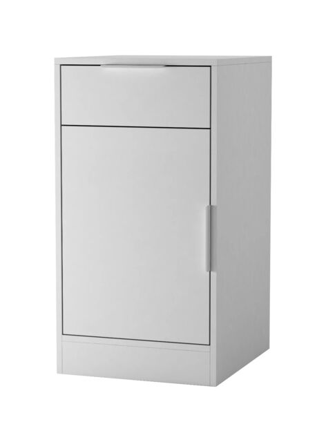 Office Under Desk Storage Cabinet with 1 Drawer & 1 Door End Side Bedside Table