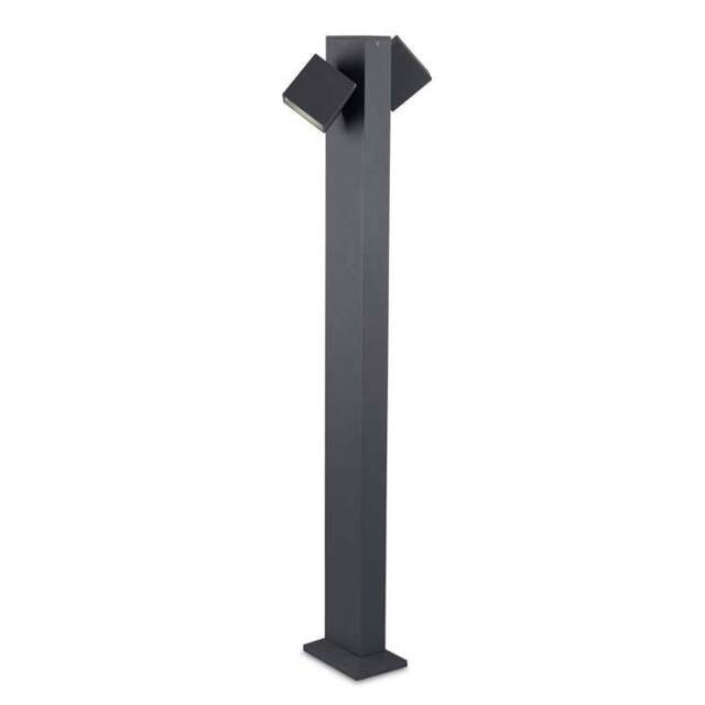 Cubus LED 2 Light Outdoor Bollard Light Urban Grey IP65 - Special Offer