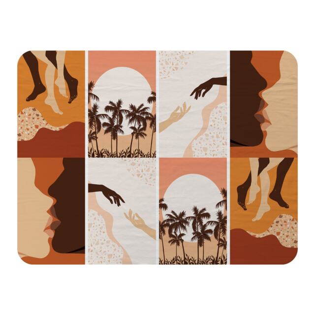 abstract & floral collages, landscape scenes Designer Blanket Multi