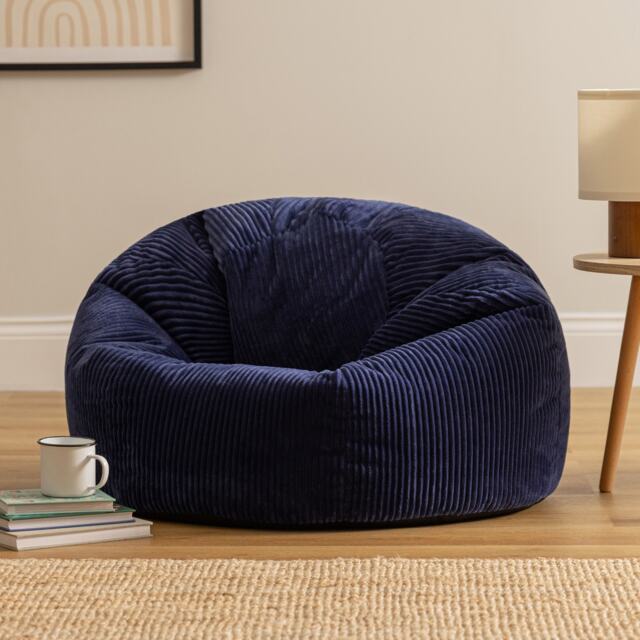 Kingston Beanbag Corduroy Navy Blue Blue Navy Blue XL 1