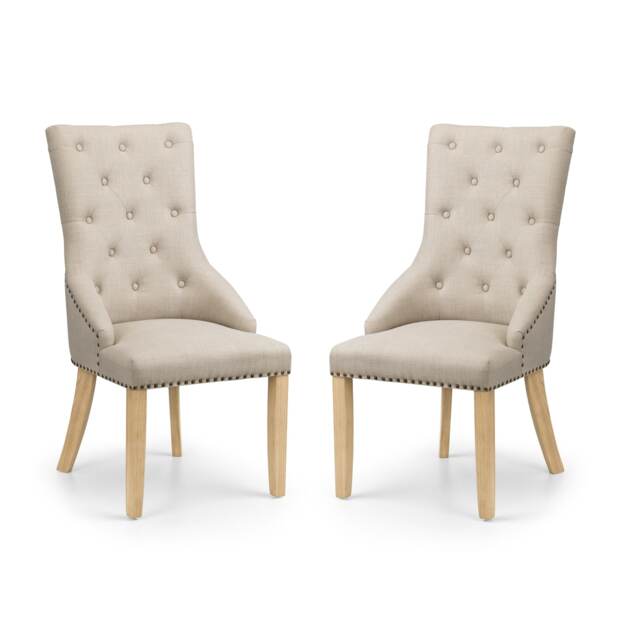 Windsor Premium Button Back Dining Chairs - Set of 2