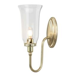 Blake 1 Light Bathroom Wall Light Polished Brass IP44, G9