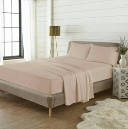 Plain Dye Flannelette Latte Single Sheet Set