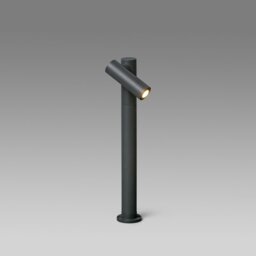 Spy Outdoor LED Bollard Spotlight Lamp Dark Grey 6W H430 IP65