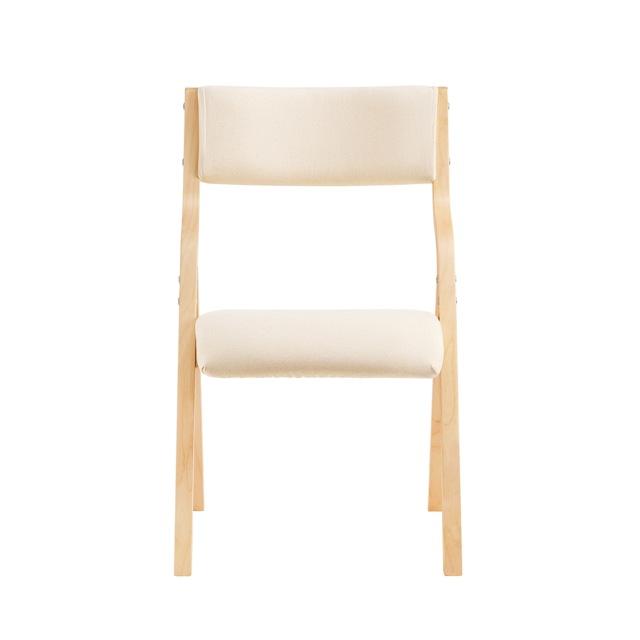 SoBuy FST40-W,Folding Dining Chairs Wooden Padded Chair with Backrest