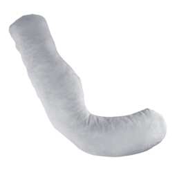 Aamira Light Grey Pregnancy Maternity Pillow, 145x25x25cm L Shaped Memory Foam Silver Light Grey L Shape - Light Grey 1