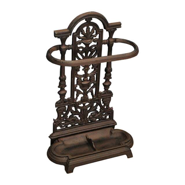 Cast Iron Umbrella Stand Brolly and Walking Stick Hallway Corner Rack