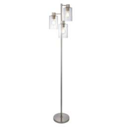 Pagazzi Kingsholm 3 Light Satin Nickel Floor Lamp