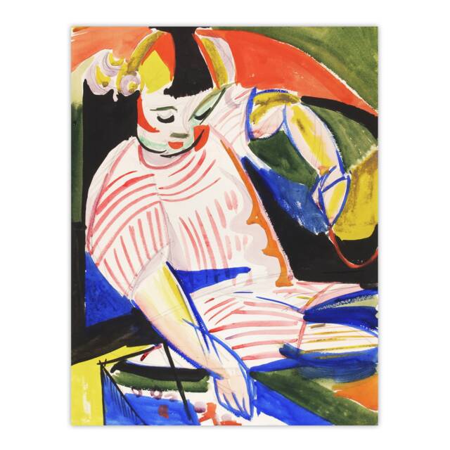 Child Colourful Painting Henry Lyman Sayen Huge Wall Art Print 18X24 In