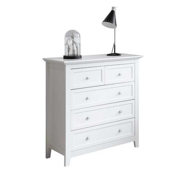 Torsby Chest of Drawers 2+3 Drawer in White