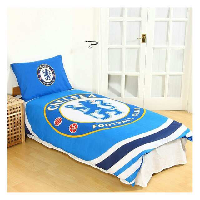 Chelsea FC Pulse Duvet Cover Set - Sky Blue - Single