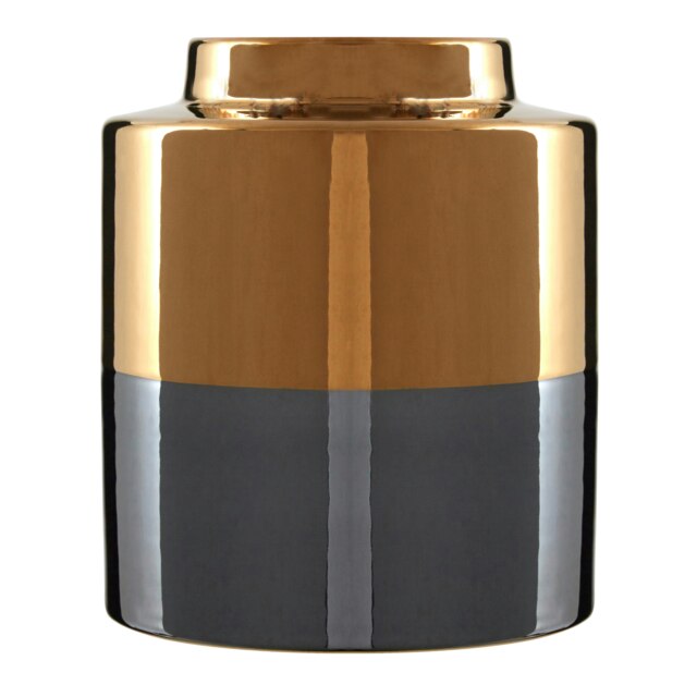 Interiors by Premier Dual Tone Small Metallic Finish Vase Multi