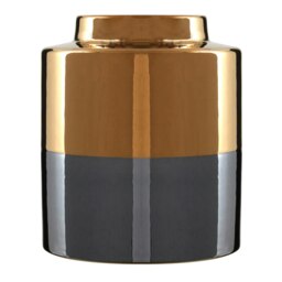 Interiors by Premier Dual Tone Small Metallic Finish Vase Multi