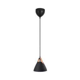 Nordlux Strap Indoor Pendant Light Black Metal GU10 Brown & Black Strap - Mains Powered, IP20