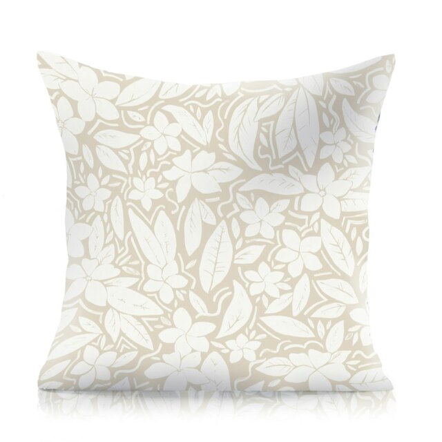 Blossom Cream Large Cushion 55cm x 55cm Cream White 55 x 55cm 1