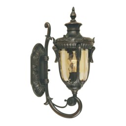 Philadelphia 1 Light Outdoor Small Wall Lantern Light Old Bronze IP44, E27