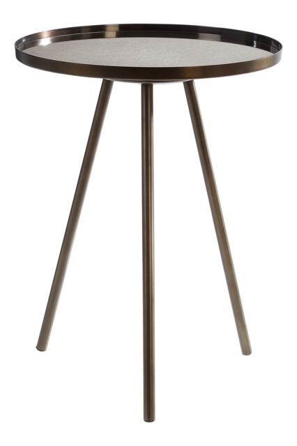 Orsina Corra Black Iron Finish Side Table
