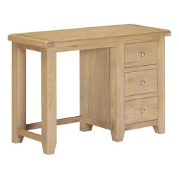 Windsor 3 Drawer Dressing Table - L44 x W75 x H107 cm - Natural Oak