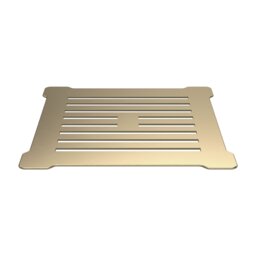 Balterley Resin Slimline Shower Tray Grill Waste with Trap & Top, Fast Flow Design Copper Brushed Brass,White 1