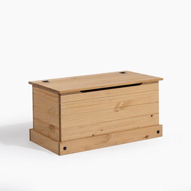 Corona Storage Chest Blanket Box Toy Chest Ottoman Mexican Solid Pine
