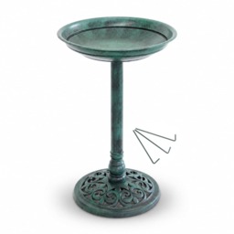 Traditional Ornamental Garden Pedestal Bird Bath Outdoor Water