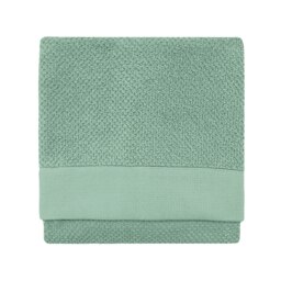 furn. Textured Bath Sheet Smoke Green