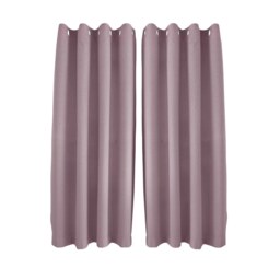 Lavender Pink Linen Blackout Curtains - 46 x 54 Inch Drop - 2 Panel Pink One Size