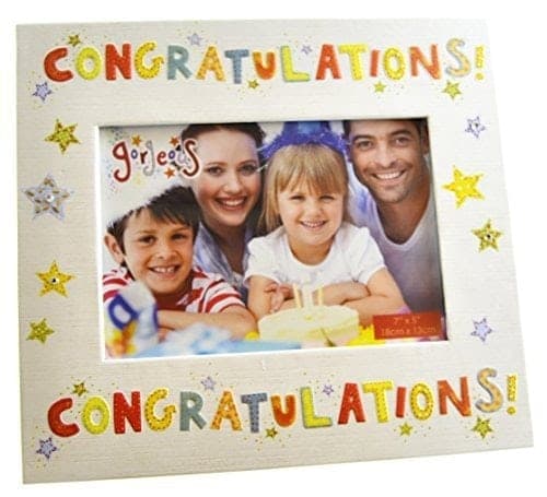 "Blue Eyed Sun Gorgeous Coll 'Congratulations' 7"" x 5"" Frame"