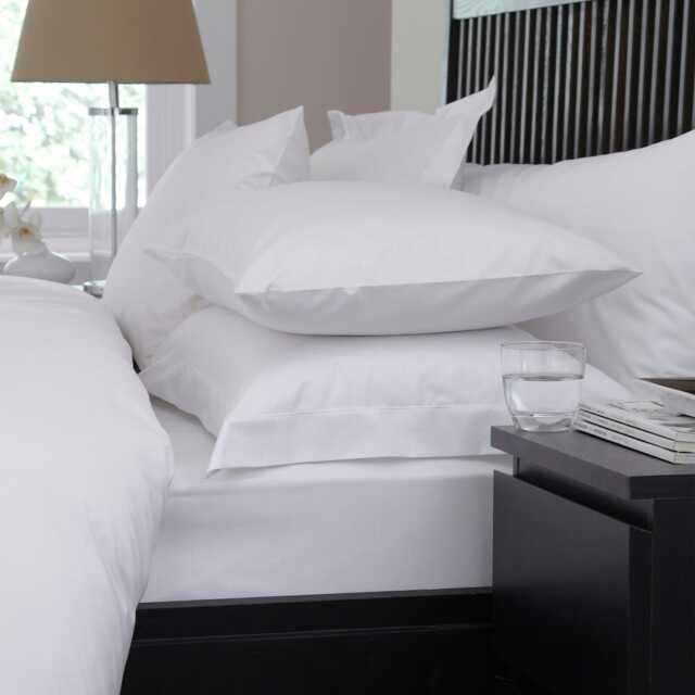 Continental Percale Classic Pillowcase White White