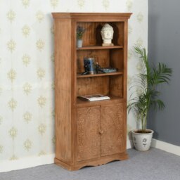 Artistry Mango Wood Large Bookcase Brown Brown