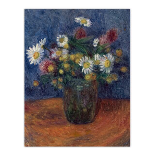 "Flower Bouquet in Vase Still Life Glackens Wall Art Poster Print 12X16"""