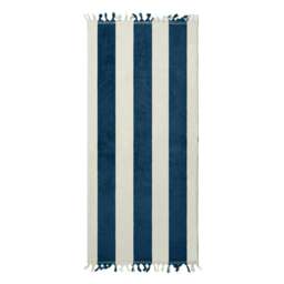 Vinga Valmer Beach Towel - Navy - 80cm x 180cm x 0.5cm Blue
