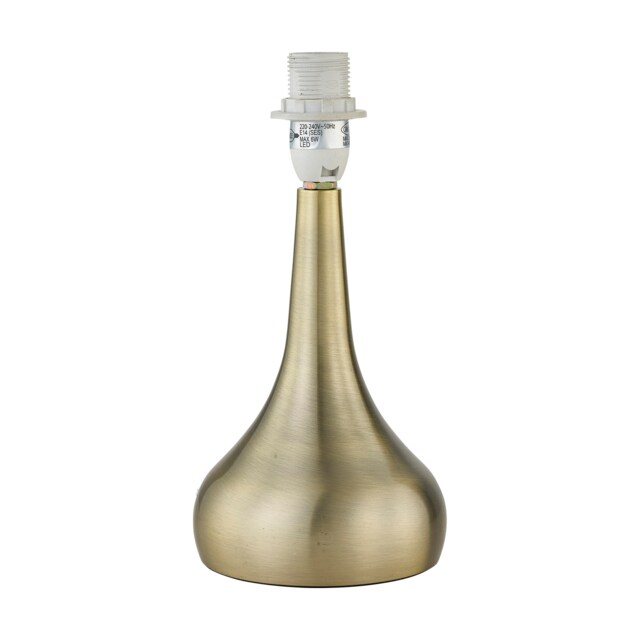 Romana - Antique Brass 23cm Touch Operated Table Lamp Base