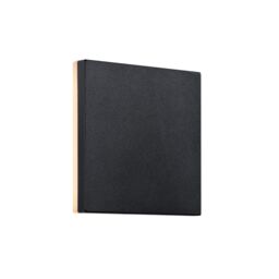 Nordlux Artego Outdoor Wall Light Black Aluminium Sensor Intergrated LED 20,000hrs - Mains Powered, IP54 Black Black