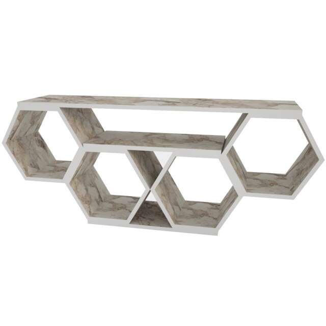 Decorotika Honey TV Stand TV Unit for TVs up to 55 inch Honeycomb Design