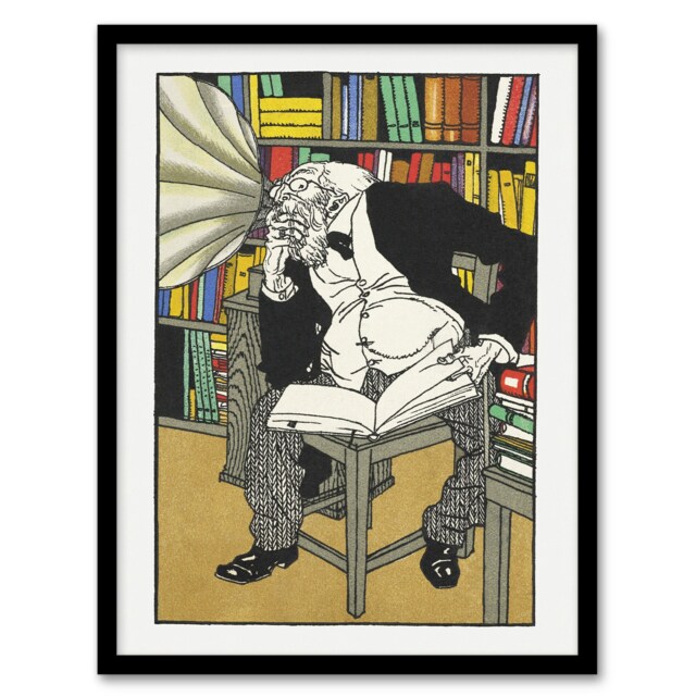 Moriz Jung The Dialectician Colourful Painting Framed Wall Art Picture Print A3