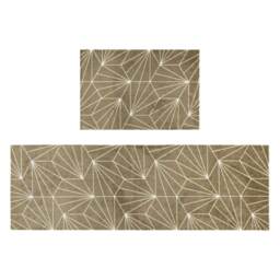 JVL Mega Doormat and Runner - Brown Geo